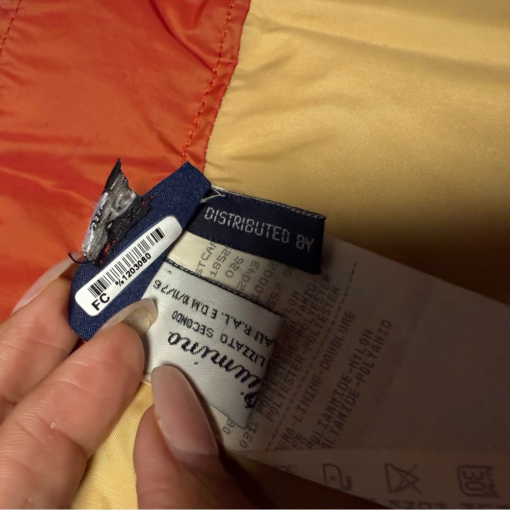 Post Card Quilted‎ Puffer Midi Skirt Rust Red Down Fill Size 10 - Picture 12 of 14